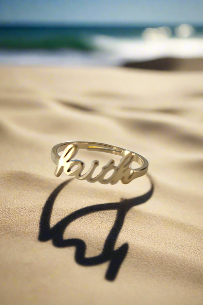 Bague Foi ~ Or réglable
