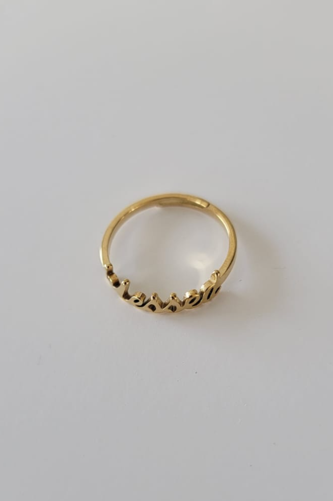 Bague bénie ~ Or réglable