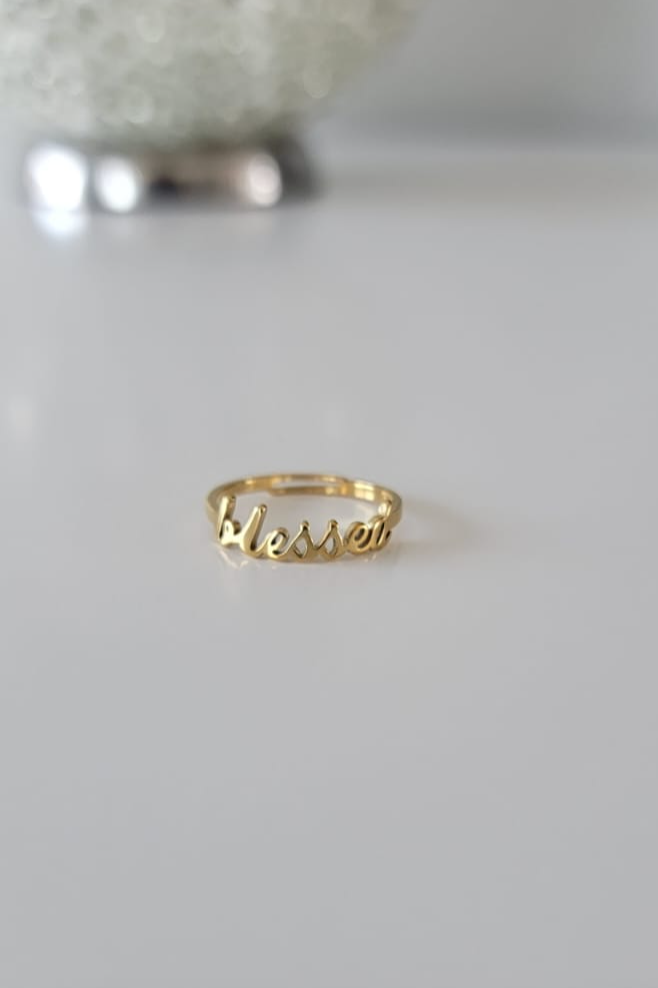 Bague bénie ~ Or réglable