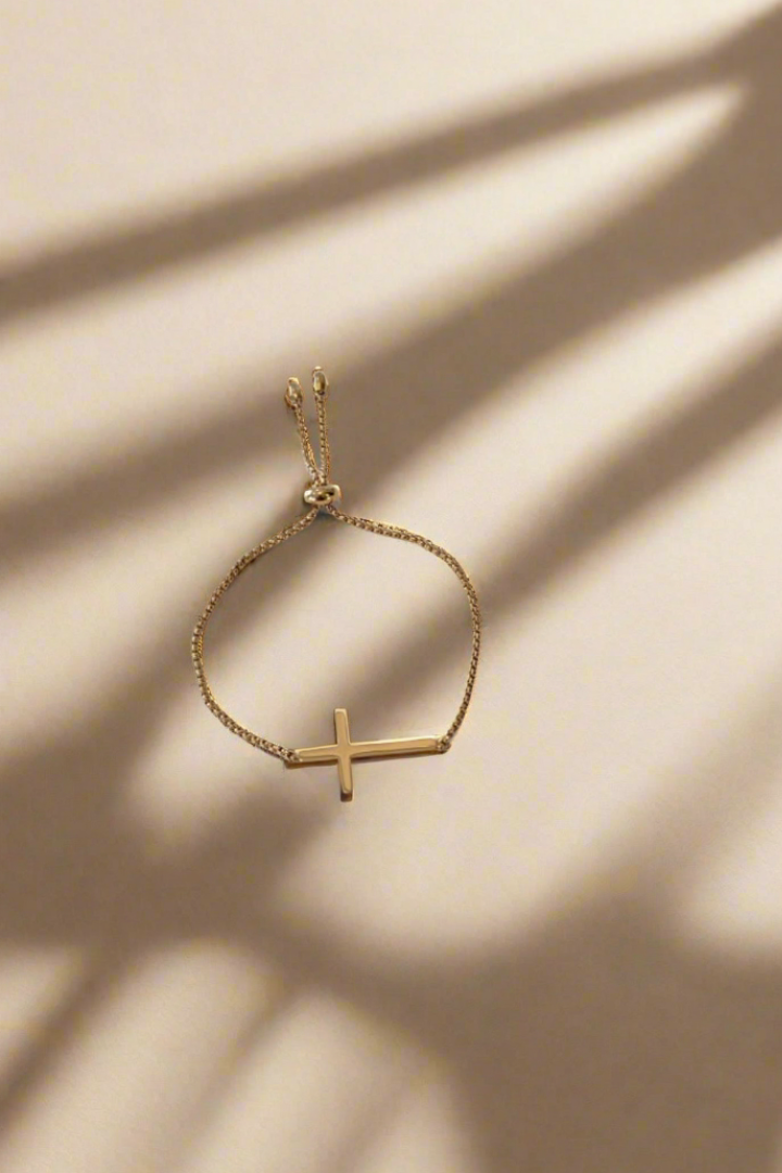 Forever Faith ~ Bracelet réglable élégant et magnifique OR