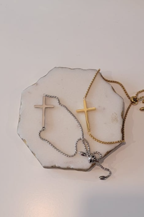 Forever Faith ~ Bracelet réglable élégant et magnifique OR