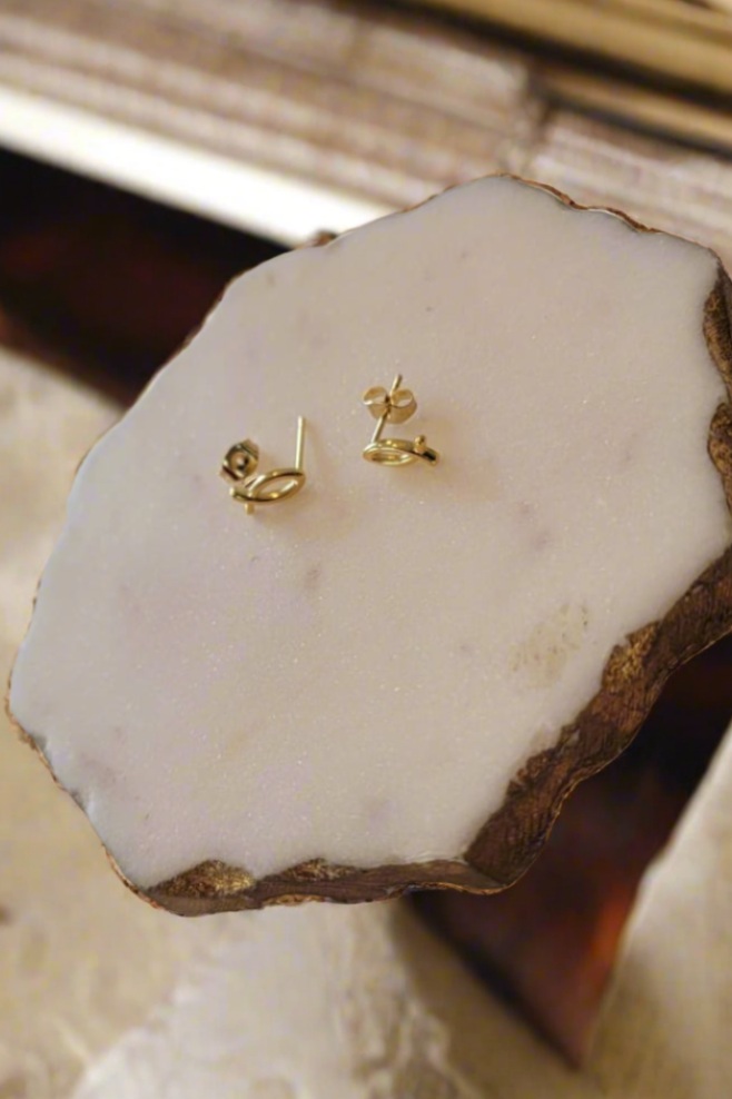 Fishers of Men ~ petites boucles d'oreilles en forme de poisson en or