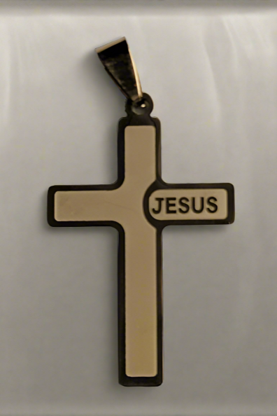 Ensemble pendentif croix de Jésus avec collier